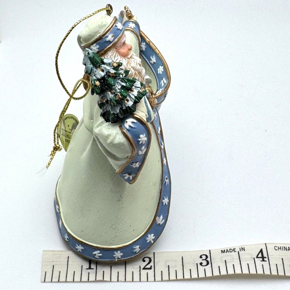 Vtg Thomas Kinkade Frosty Christmas Eve Santa Ornament Old World Santas 2003 - Picture 5 of 11